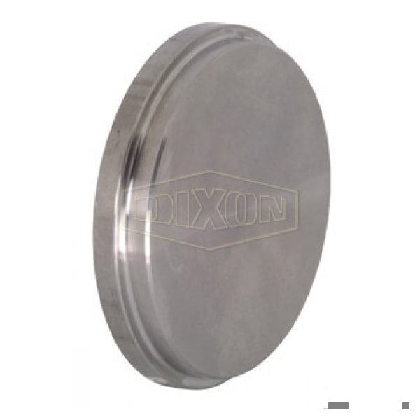 Bradford SMS Blank Cap, Series: 16AMP, Cap, 4 in Nominal, Tube, 0.23 in Thickness, 316 SS, 4.43 in I